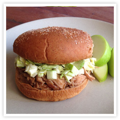 Image for Katsu Pulled Turkey Sandwich with Tangy Green Apple Slaw