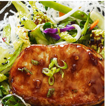 Image for Hoisin Pork Chops, Rice Noodles, Stir-Fried Vegetables
