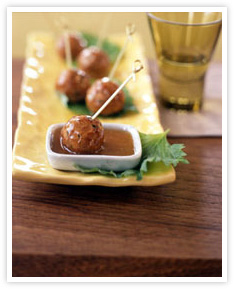 Image for Meatballs Simmered in Plum Sauce