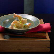 Image for Shrimp Tempura with Bacon Truffle Emulsion