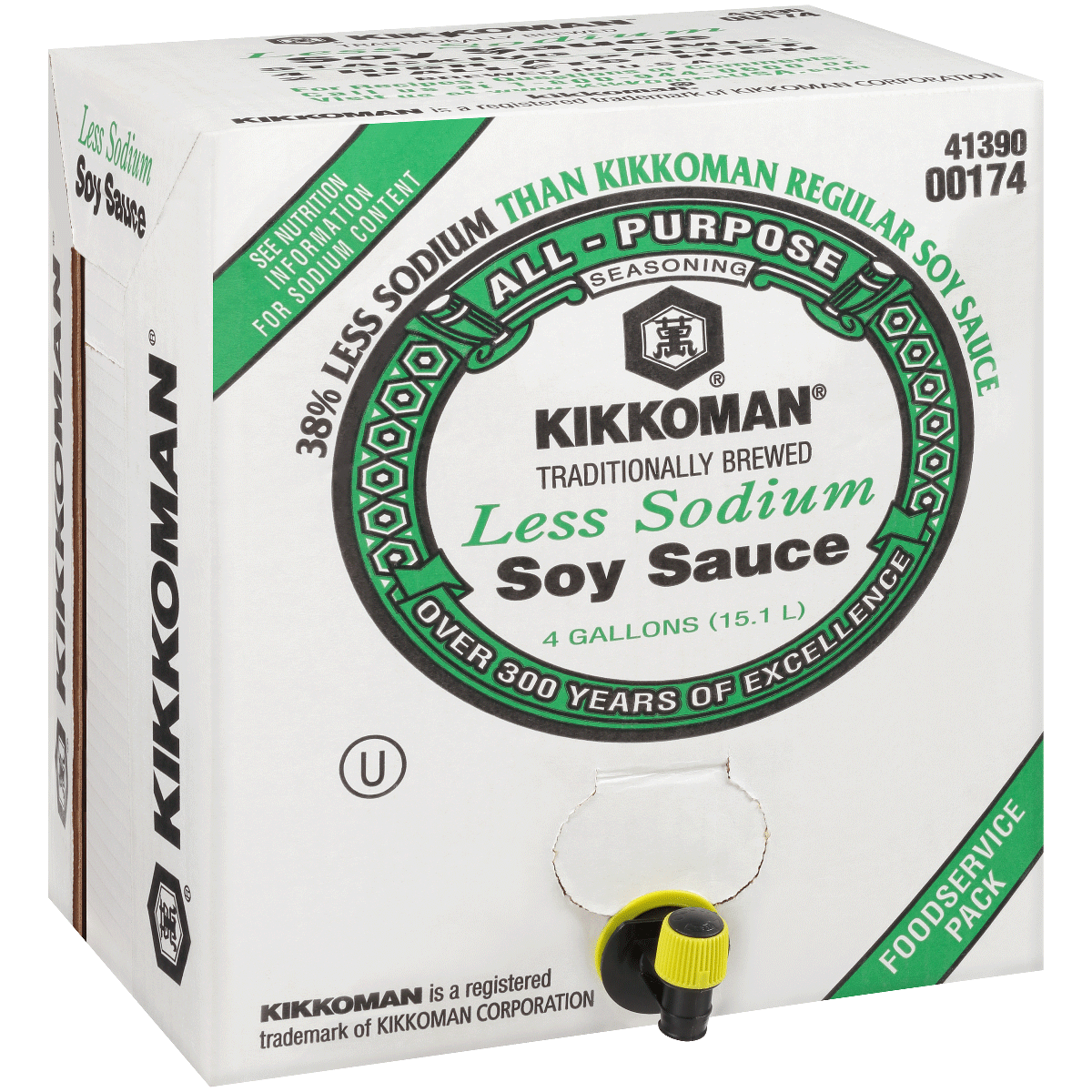 4 GAL Less Sodium Soy Sauce - Cube packs