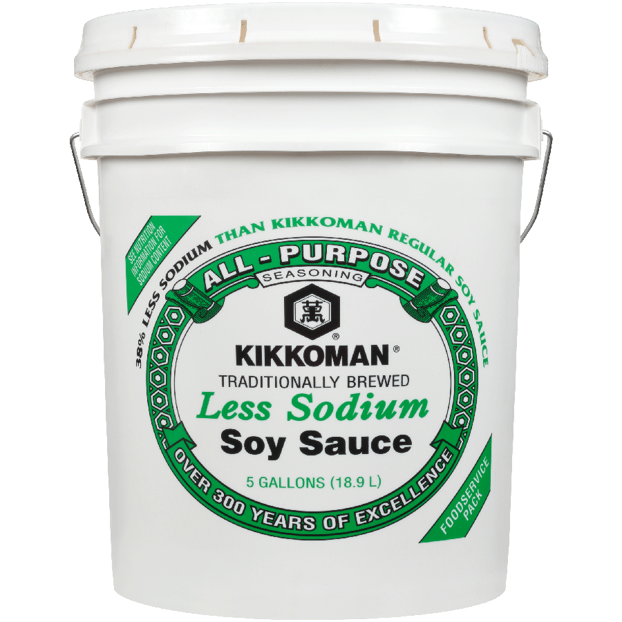 5  GAL - Less Sodium Soy Sauce - Pails