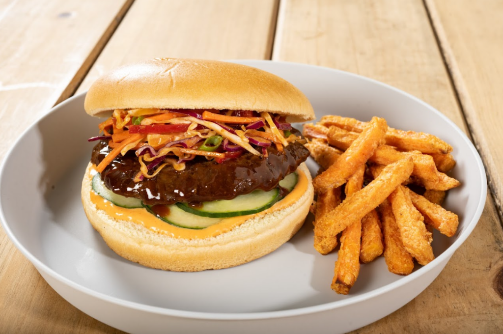 Image for Bulgogi Burger with Kimchi Slaw and Spicy Mayo
