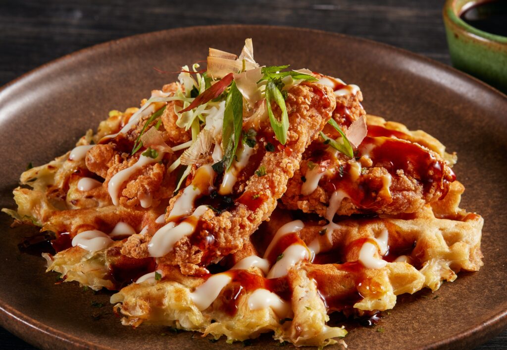 Image for Japanese Chicken & Okonomiyaki Waffles