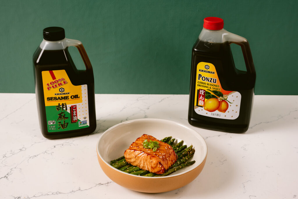 Image for Citrus Ponzu Glazed Salmon with Sesame Asparagus