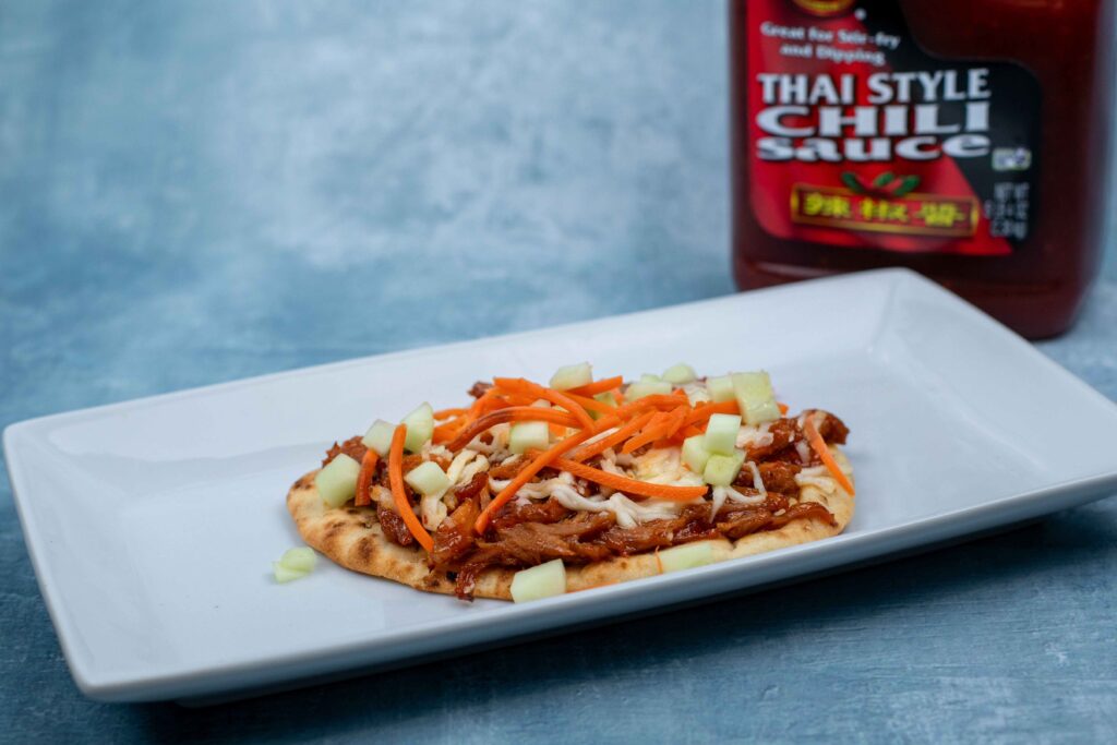 Image for Thai Chili Turkey Flatbread Pizza with Pickled Slaw