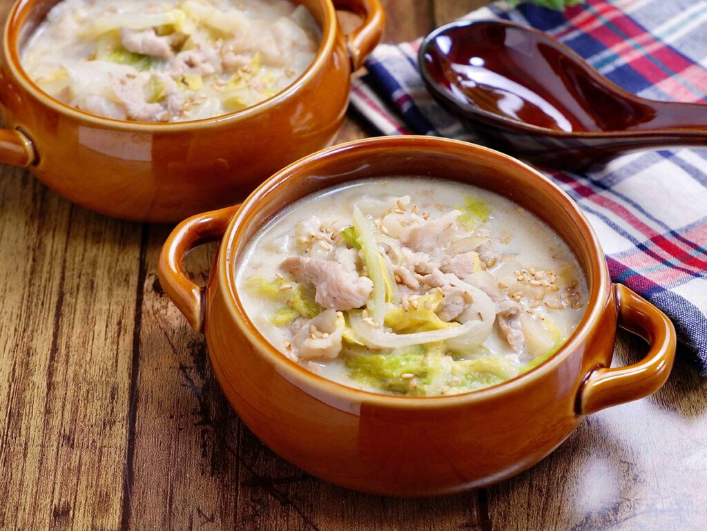 Image for Sesame Soymilk Soup with Minced Pork & Chinese Cabbage