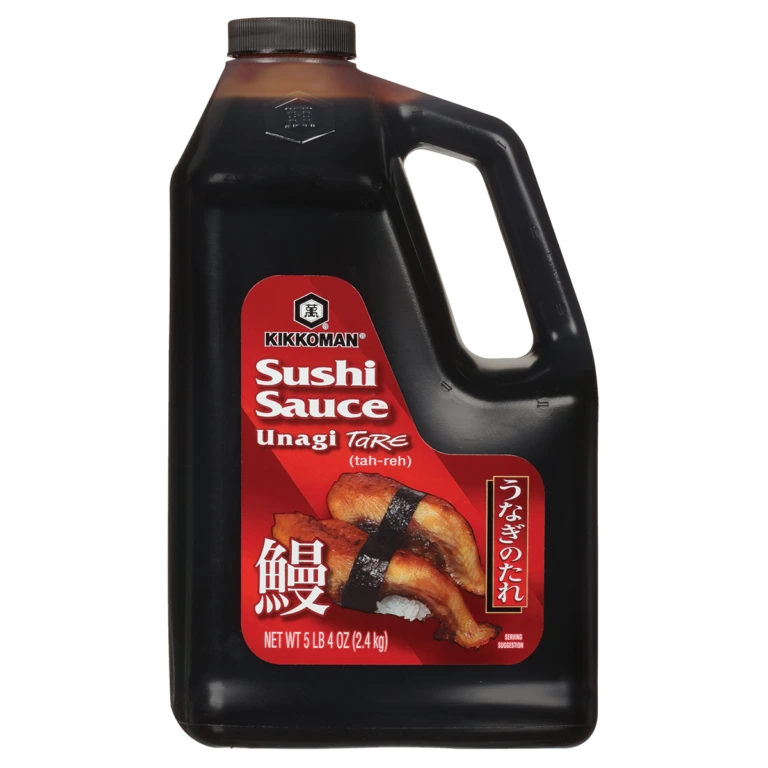 Large jug of Kikkoman Sushi Sauce Unagi Tare, 5 lb 4 oz.