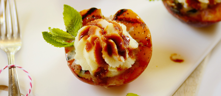 Image for Grilled Peaches with Teriyaki Sauce