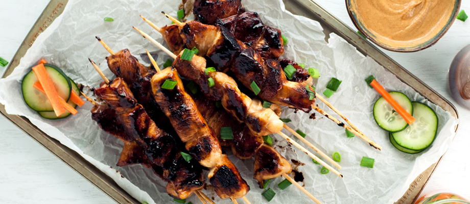 Image for Chicken Satay with Kecap Manis & Peanut Sauce