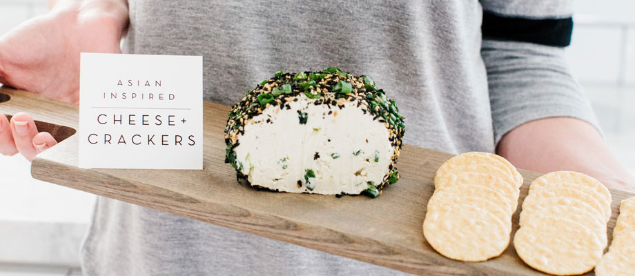 Image for Asian-Inspired Cheese Ball and Crackers