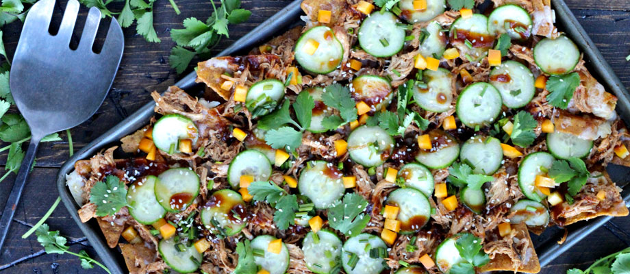 Image for Slow Cooker Asian Pulled Chicken Nachos