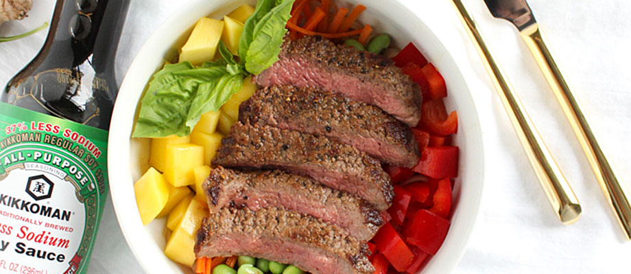 Image for Thai Steak and Mango Noodle Bowl