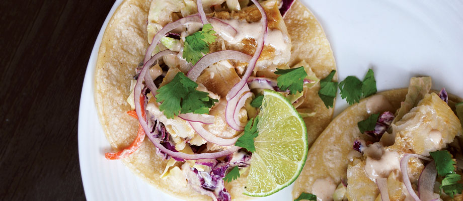 Image for Grilled Fish Tacos with Sriracha
