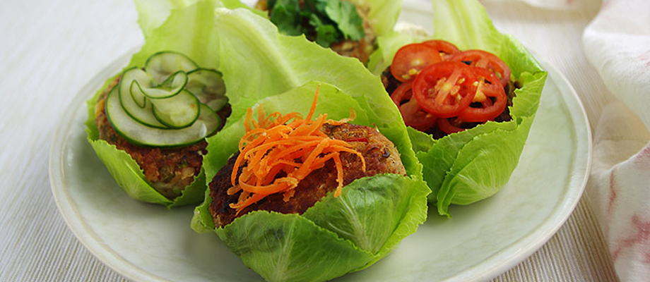 Image for Soy Veggie Burgers in a Lettuce Wrap
