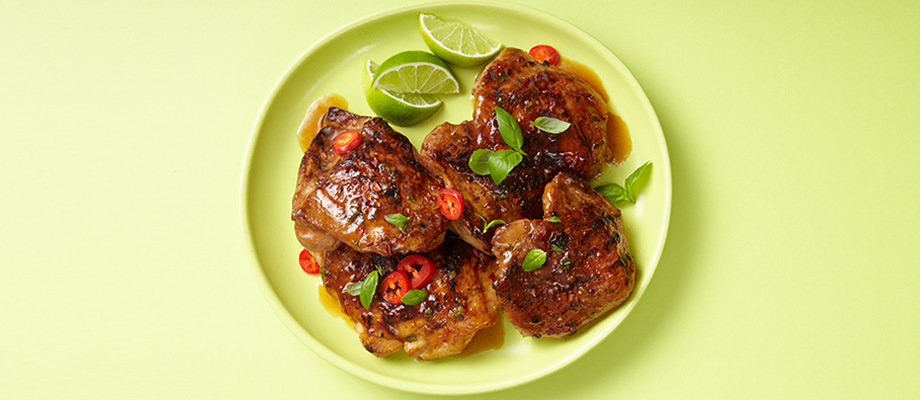 Image for Grilled Thai Chicken Thighs