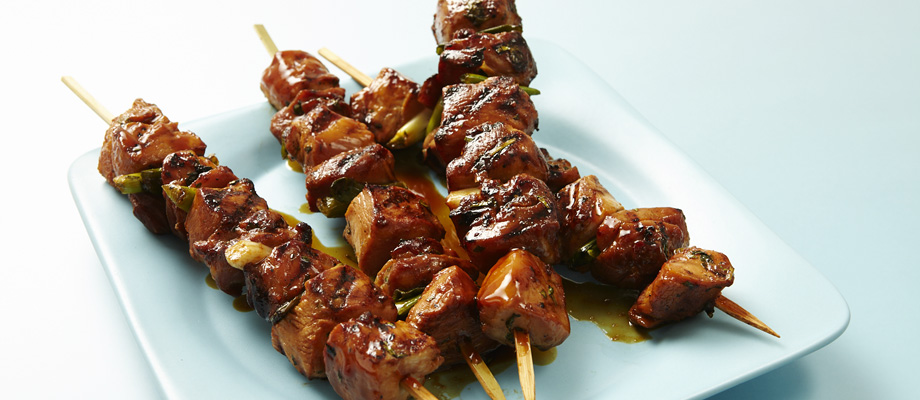Image for Sticky-Sweet Grilled Chicken Skewers