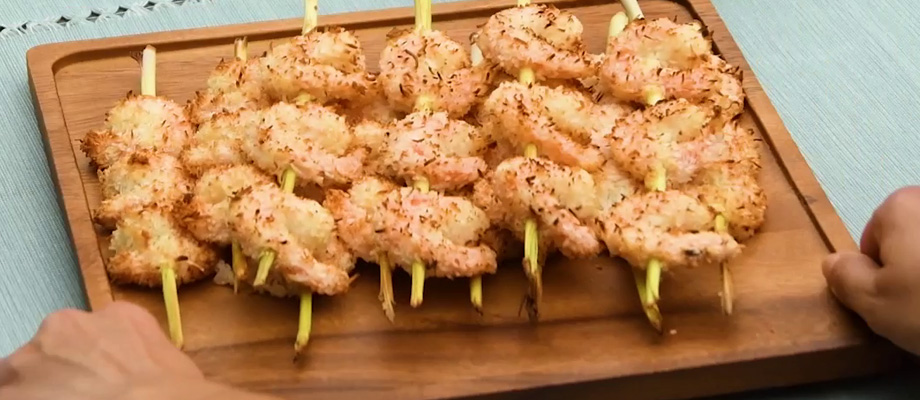 Grilled Coconut Shrimp