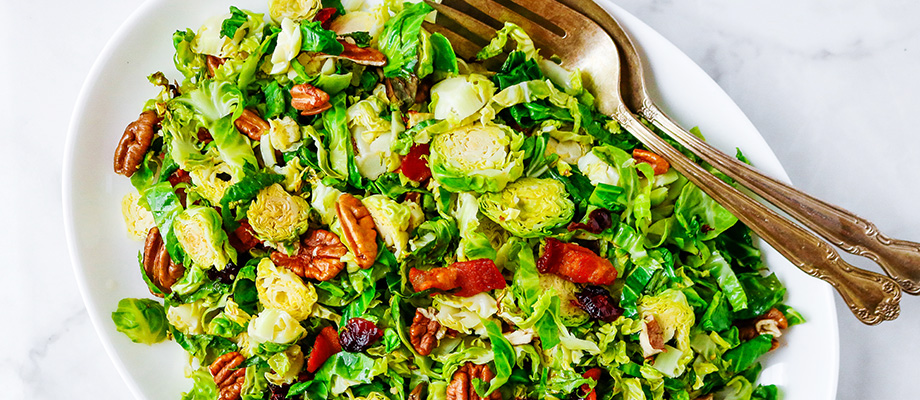 Image for Warm Brussels Sprouts Salad with Sesame Vinaigrette