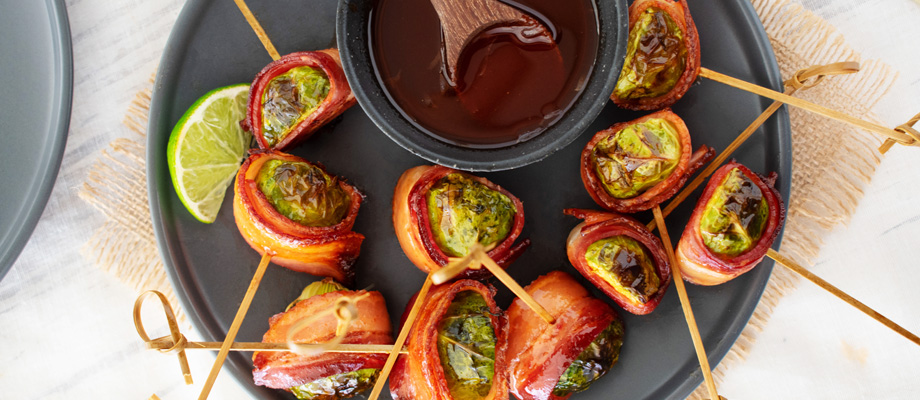 Image for Honey Sriracha Bacon Wrapped Brussels Sprouts