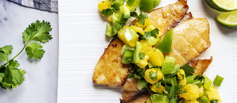 Image for Grilled Cod with Pineapple Salsa