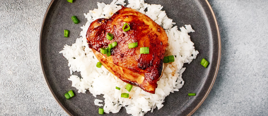 Image for Honey-Soy Braised Chicken Thighs with Reverse-Sear Technique