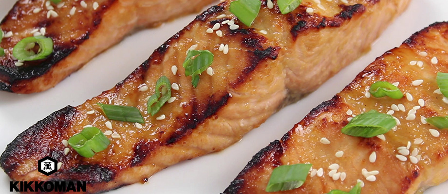 Gluten-Free Miso Ginger Glazed Salmon - Kikkoman Home Cooks