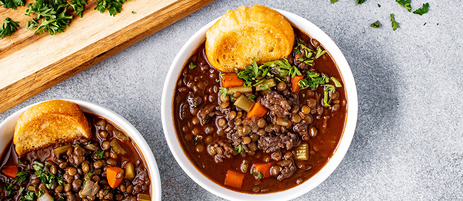 Image for 10-Ingredient Italian Sausage and Lentil Soup