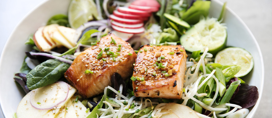 Image for Fresh Salmon & Fuji Apple Salad