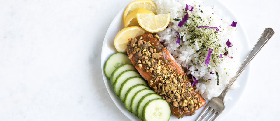 Image for Pistachio Apricot Grilled Salmon
