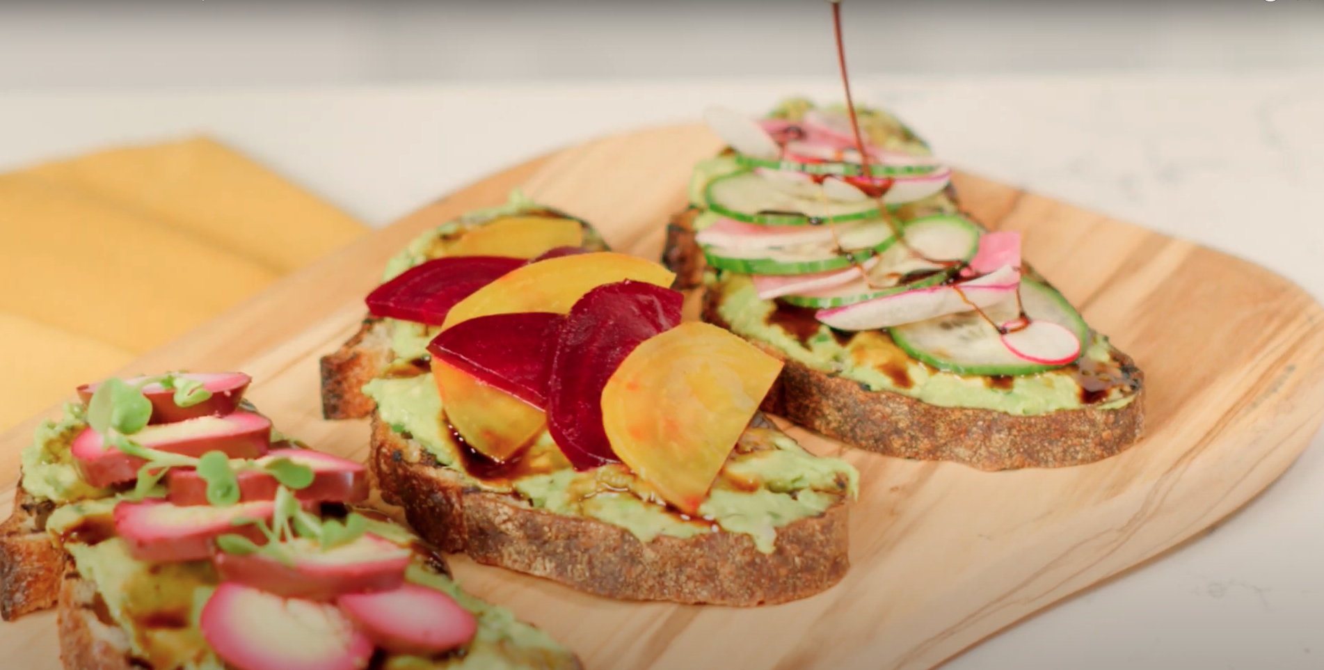 Avocado Toast with Soy Balsamic Glaze Kikkoman Home Cooks