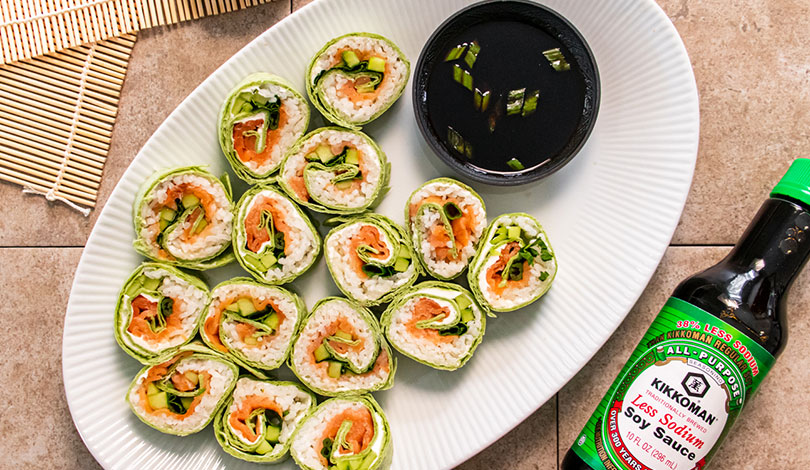 Image for Salmon Sushi Pinwheel Sandwiches
