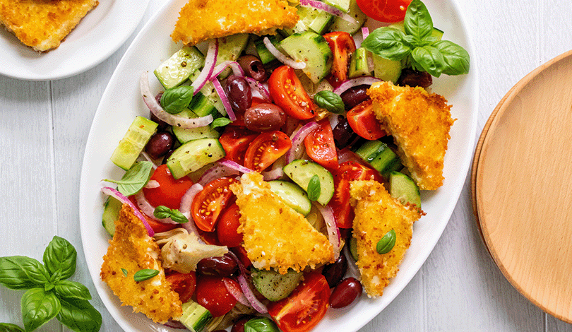 Image for Greek Salad with Panko Crusted Feta