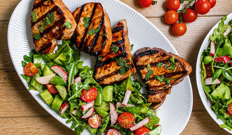 Image for Hoisin Glazed Tuna Steaks with Summer Salad
