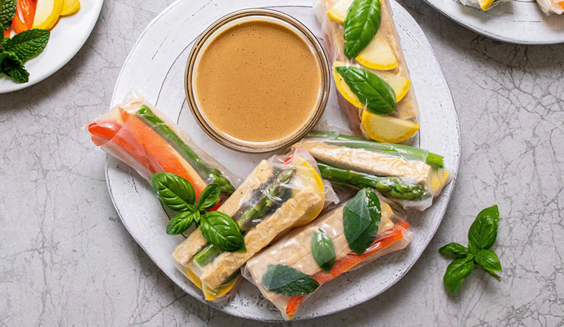 Image for Spring Vegetable Salad Rolls