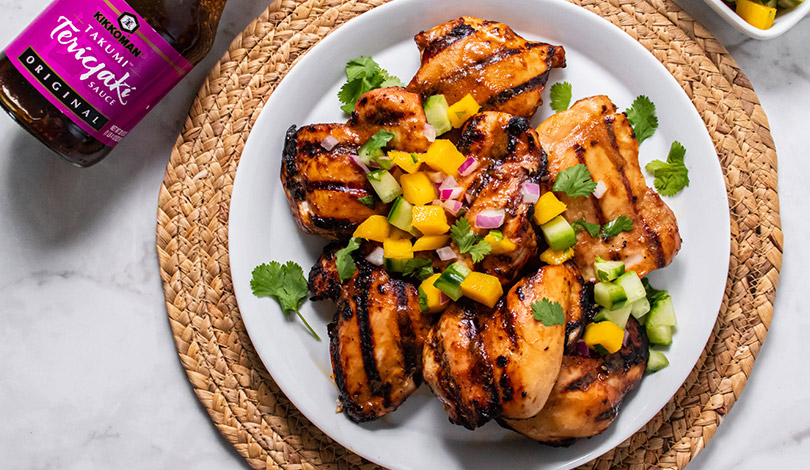 Image for Teriyaki Mango Grilled Chicken Thighs