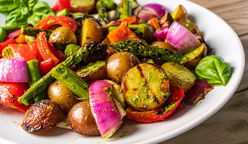 Image for Grilled Vegetable Salad with Pesto Dressing