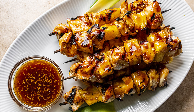 Image for Grilled Teriyaki Pineapple Chicken Kabobs 