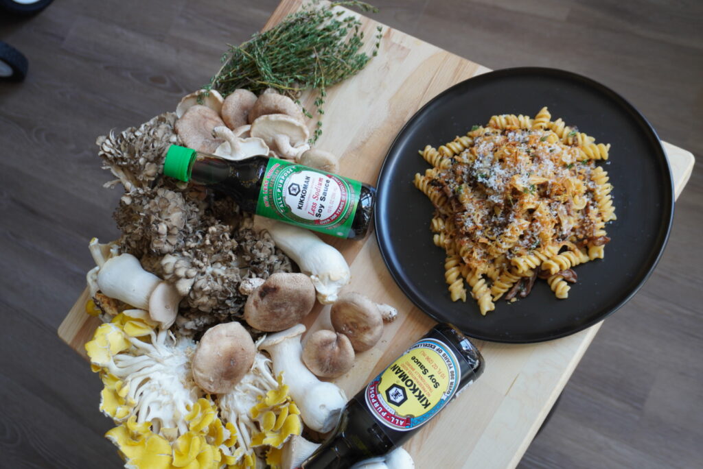 Image for Fusilli with Mushrooms in Sesame Soy Butter