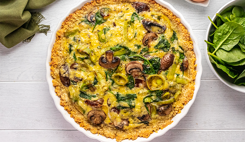 Image for Panko Crusted Vegetable Quiche 