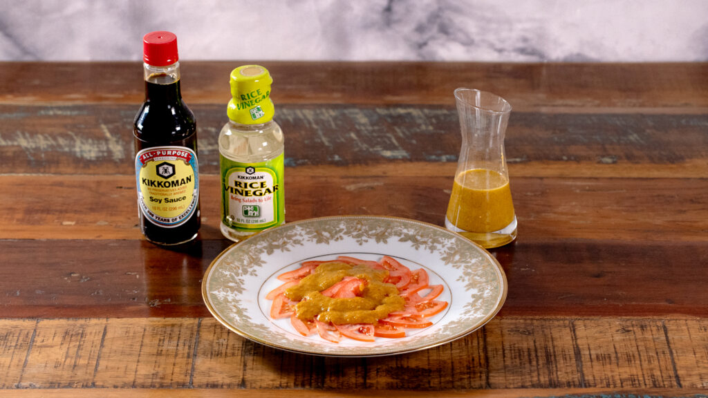 Image for Sliced Tomato with Veggie Sesame Dressing