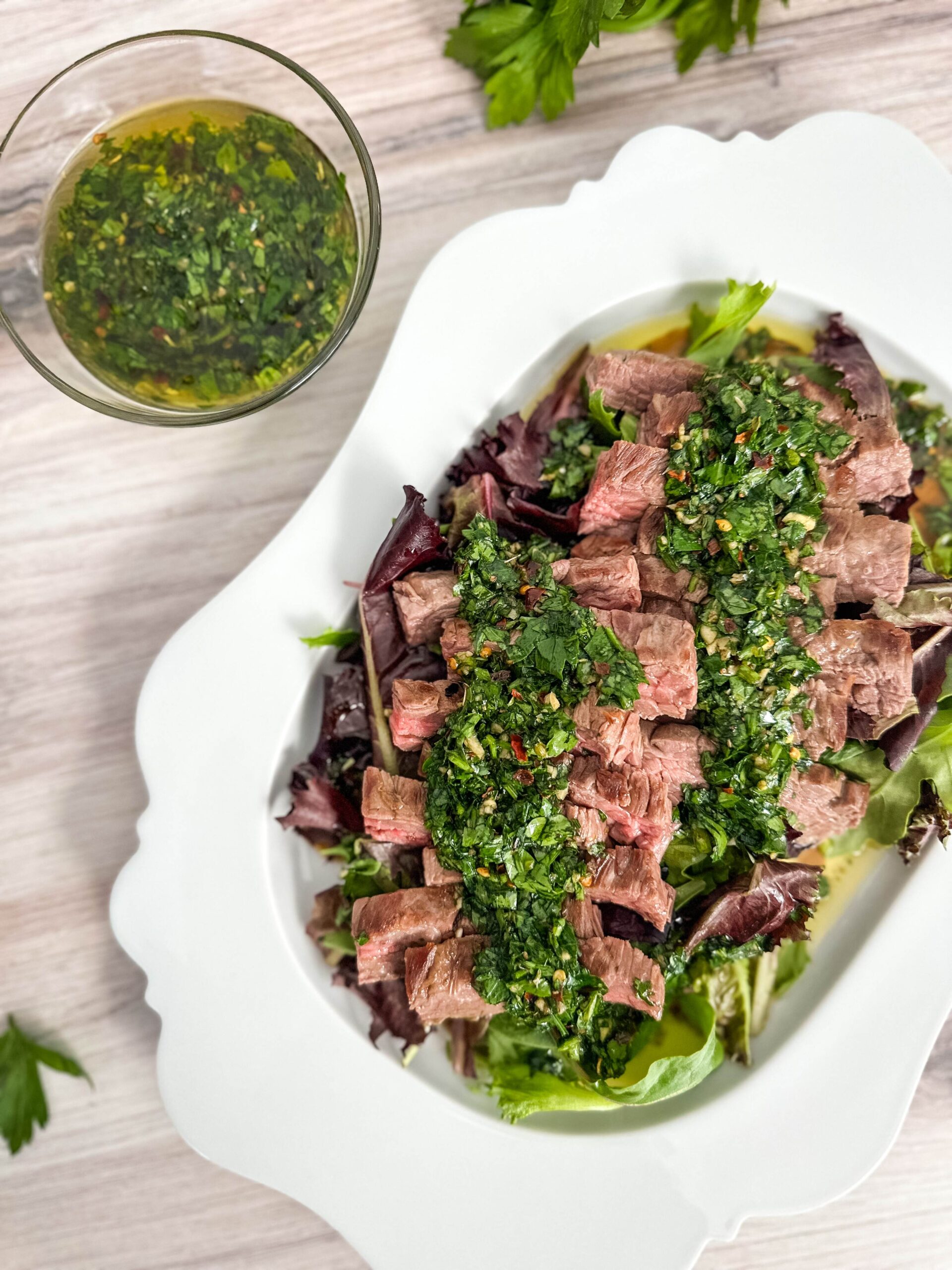 Skirt Steak with Yuzu Chimichurri Sauce - Kikkoman Home Cooks