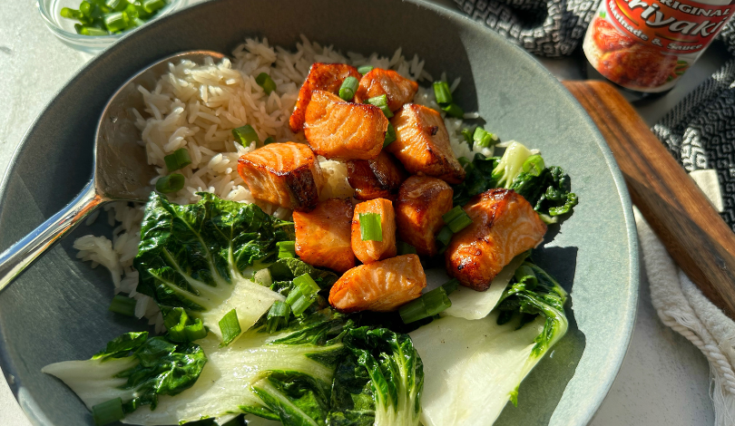 Image for Crispy Teriyaki Salmon Bites​