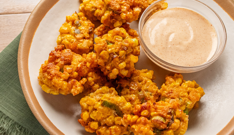 Image for Corn Fritters with Spicy Aioli Dip