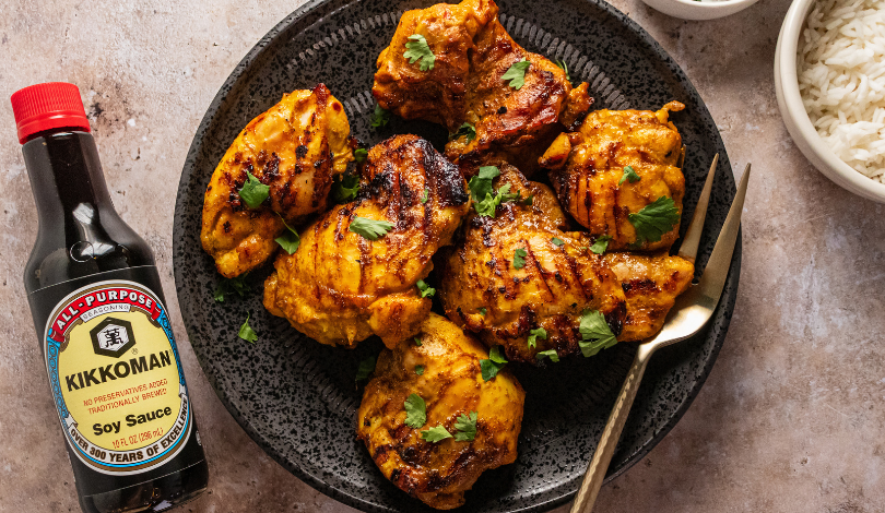 Image for Coconut Curry Grilled Chicken Thighs