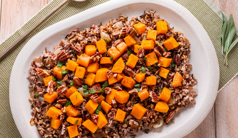 Image for Umami Wild Rice Pilaf with Roasted Butternut Squash