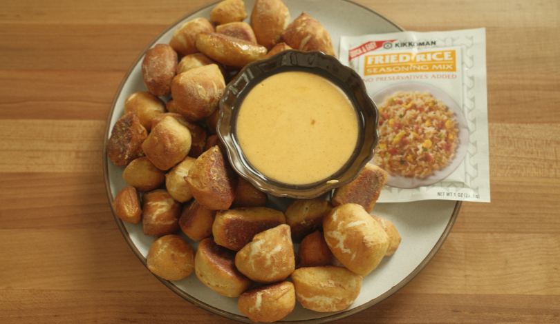 Image for Fried Rice Seasoned Pretzel Bites (Plus Cheese Sauce)