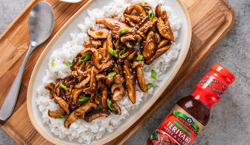 Image for Sticky Shiitake Mushrooms over Rice