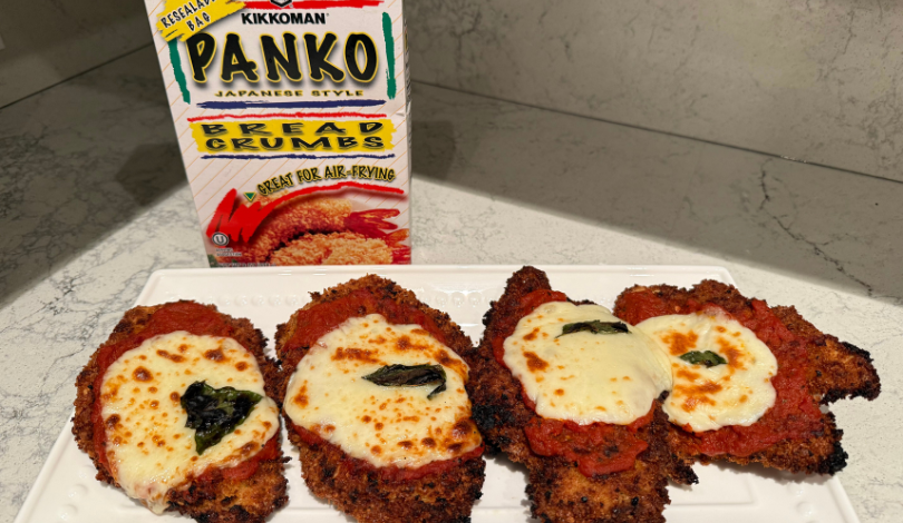 Image for Chicken Parm and Kale Salad Topped with Panko Bread Crumbs