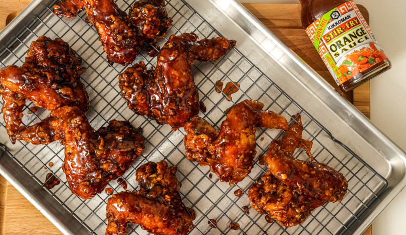 Image for Crispy Orange Glazed Fried Chicken Wings